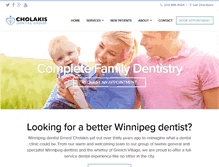 Tablet Screenshot of cholakisdental.com